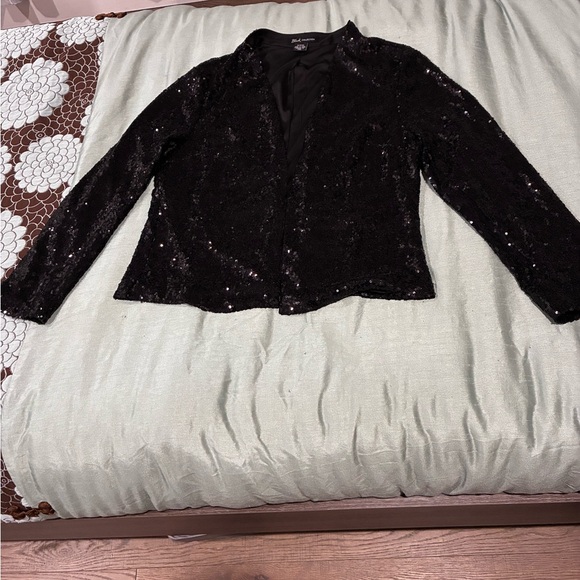 Black Sequin Blazer - Picture 2 of 16